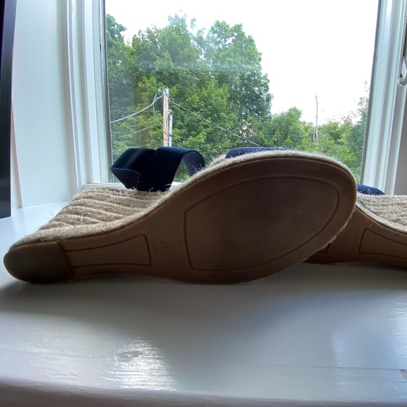 Isabella Espadrille Essential Spring Wedges - Navy - Picture 5 of 10